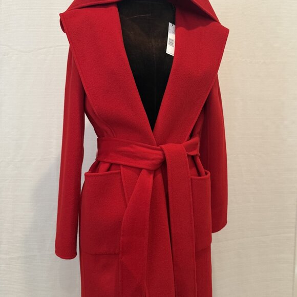 ELI TAHARI BEAUTIFUL KILM RED COAT - Picture 9 of 9